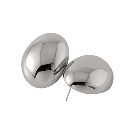 Dome Earrings (Silver)