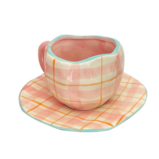 Pink Striped Mug