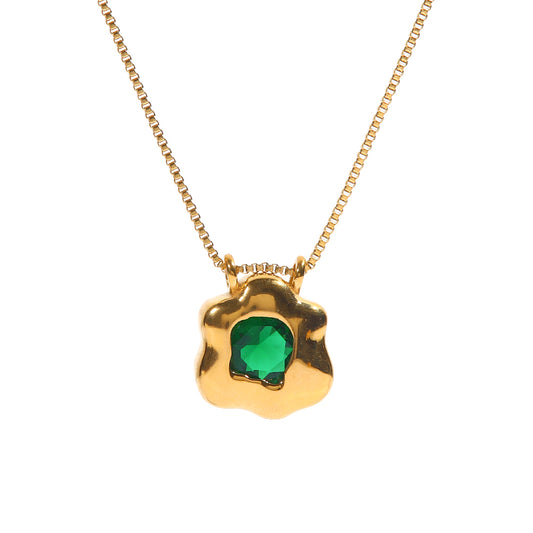 Lucky You Necklace (Green)