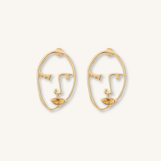 Abstract Face Earrings