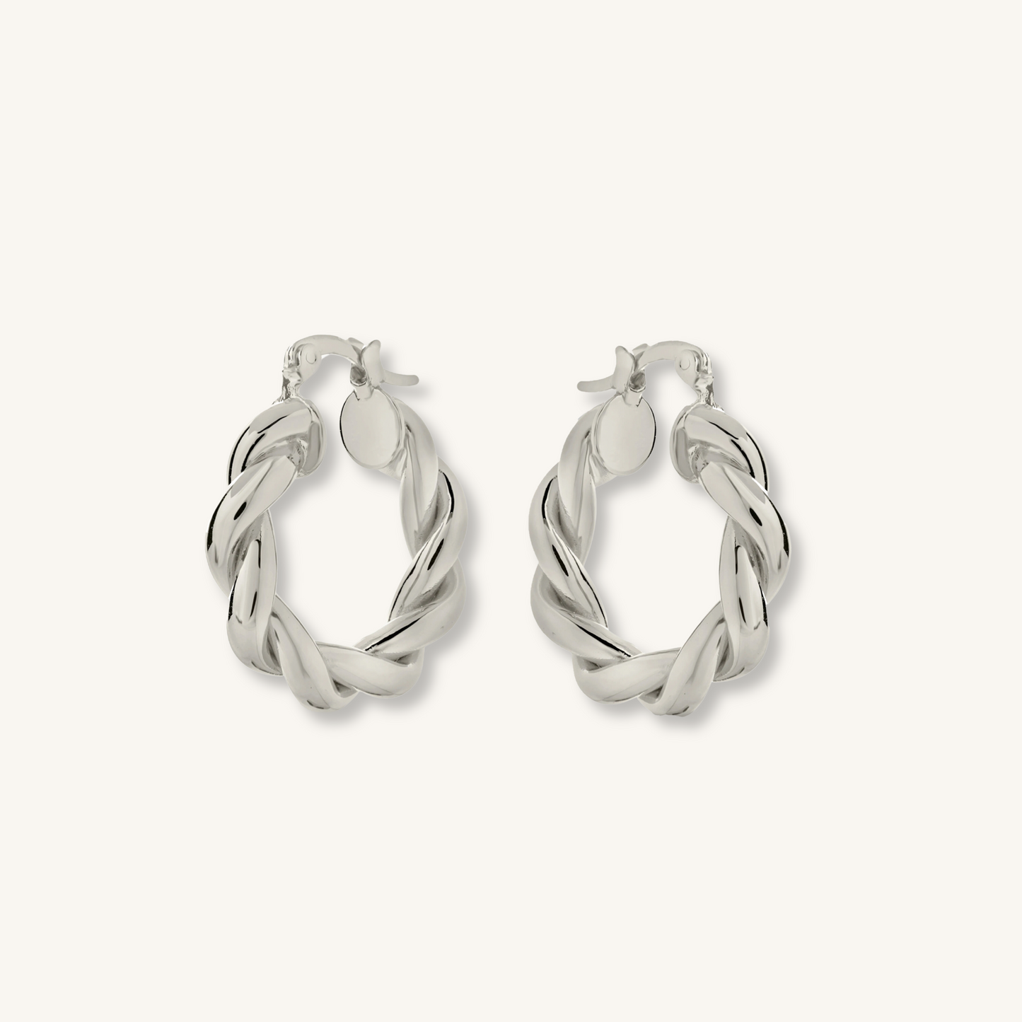 Twist Earrings (Silver)