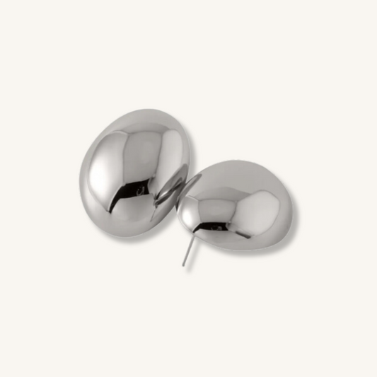 Dome Earrings (Silver)