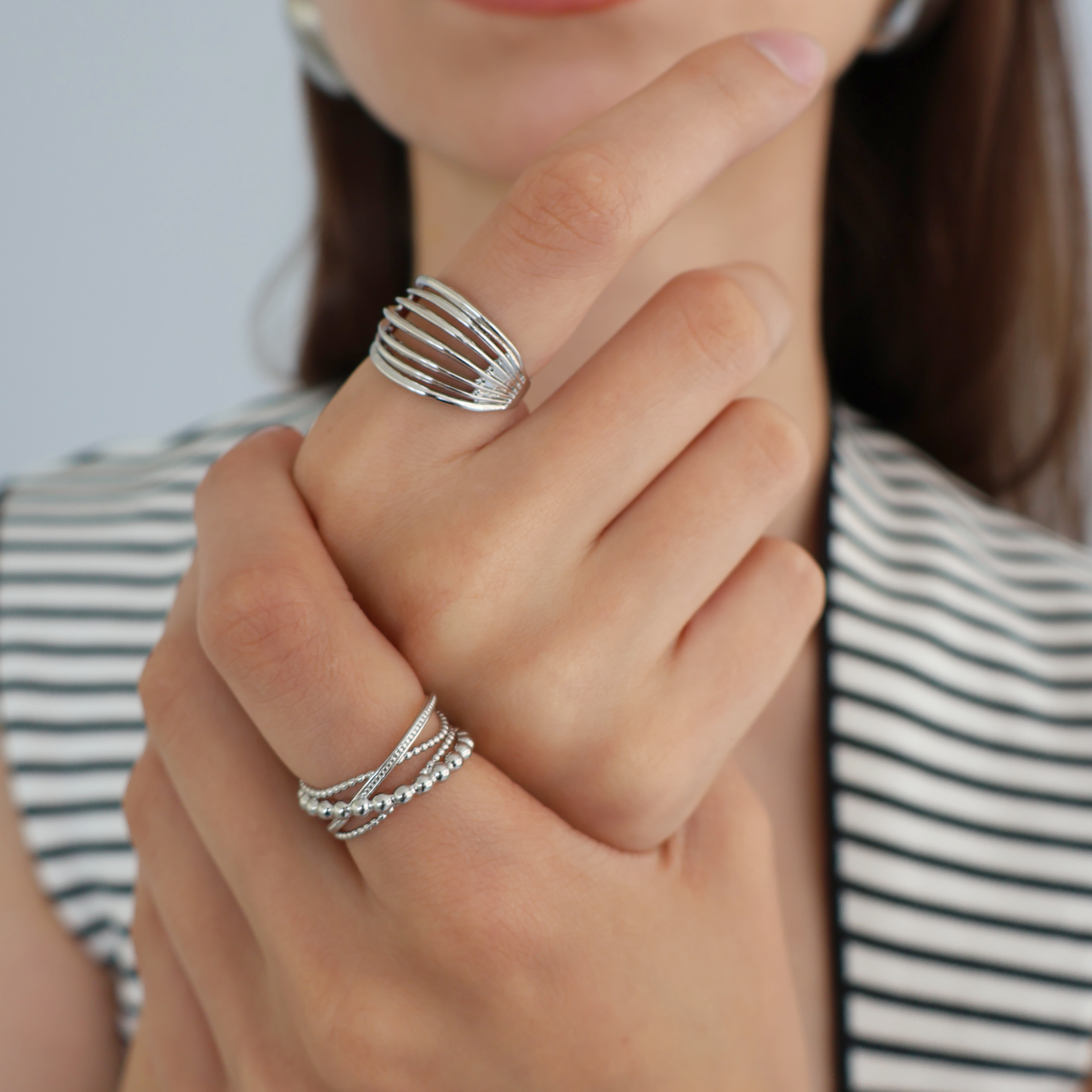 Dome Ribbed Ring